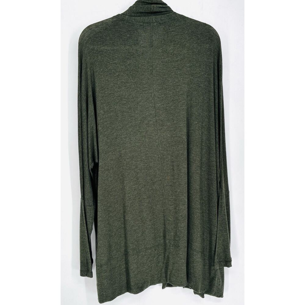 prAna Foundation Lenzing Modal Wrap Womens XL Green Open Front Pockets Duster - Picture 6 of 8
